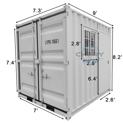 9FT Small Cubic Shipping Container
