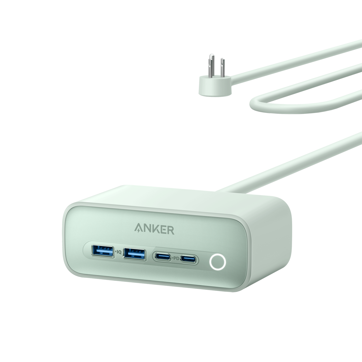 Anker 525 Charging Station - 2x USB-A 2x USB-C and 3x AC Outlets