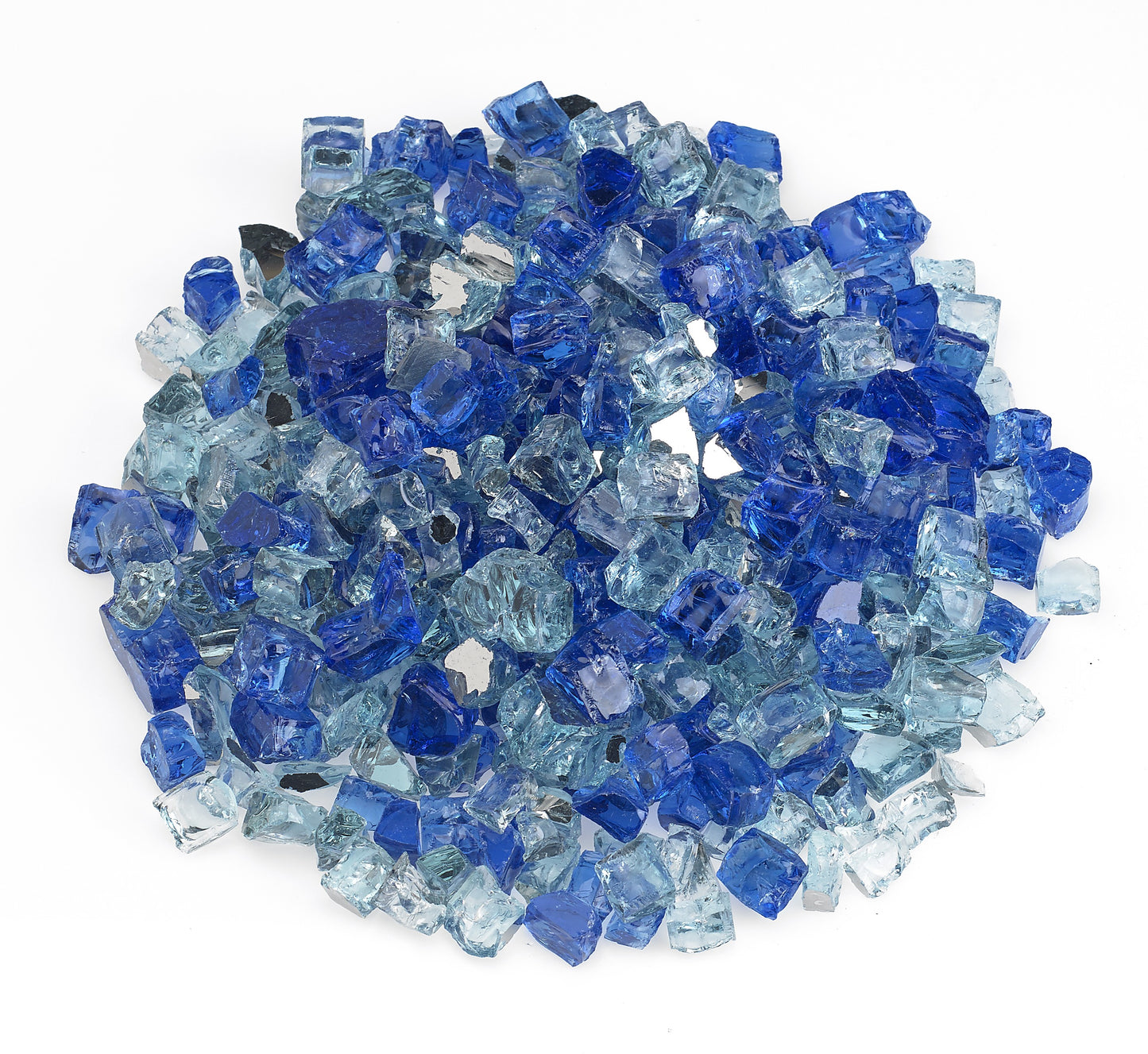 1/2" Pre-Mixed Fire Glass - 10lbs