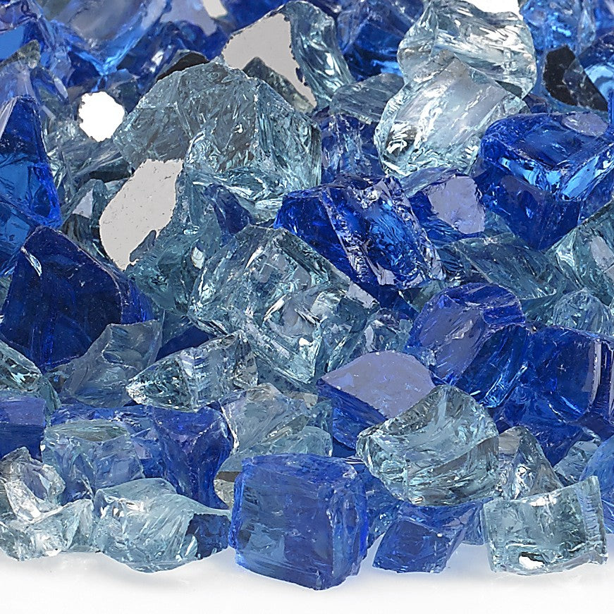 1/2" Pre-Mixed Fire Glass - 10lbs