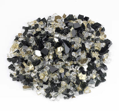1/2" Pre-Mixed Fire Glass - 10lbs