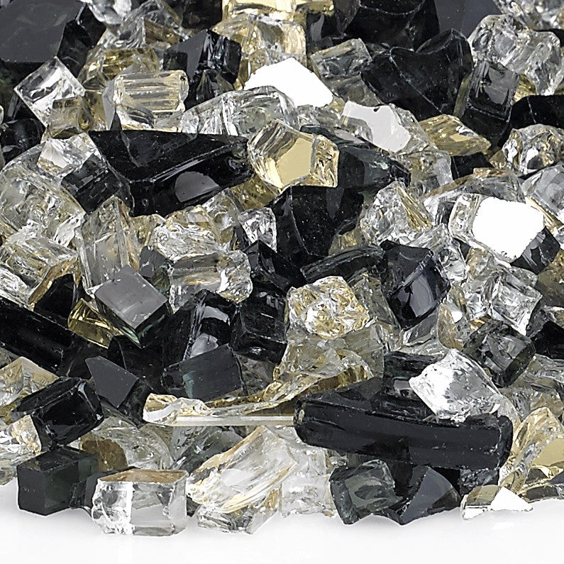 1/2" Pre-Mixed Fire Glass - 10lbs