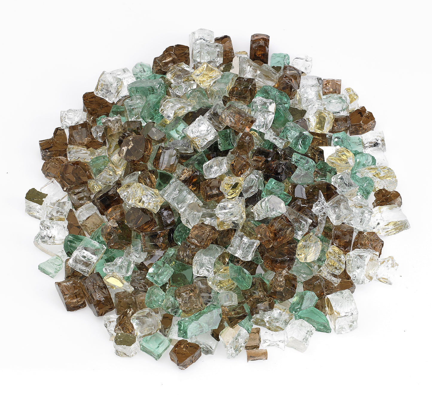 1/2" Pre-Mixed Fire Glass - 10lbs