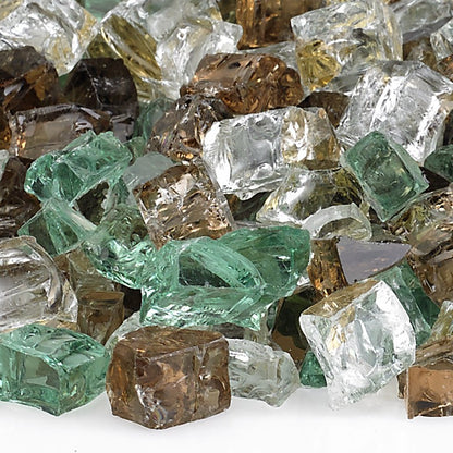 1/2" Pre-Mixed Fire Glass - 10lbs