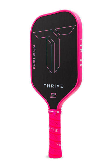 RUSH 13 SINGLES (PINK) - Includes custom weight card, paddle cover, paddle eraser, and lead weights