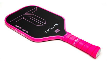 RUSH 13 SINGLES (PINK) - Includes custom weight card, paddle cover, paddle eraser, and lead weights