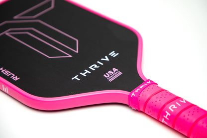 RUSH 13 SINGLES (PINK) - Includes custom weight card, paddle cover, paddle eraser, and lead weights