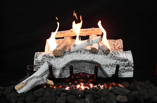 Aspen White Birch Vent Less Log Sets