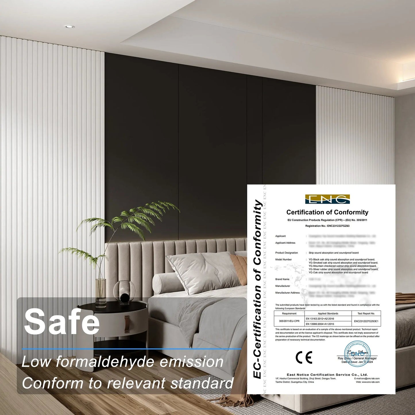 Acoustical 100% Polyester Wall Panel, 48" x 24" x 0.7" Sound Proof Wall Panels