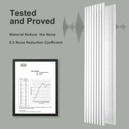 Acoustical 100% Polyester Wall Panel, 48" x 24" x 0.7" Sound Proof Wall Panels