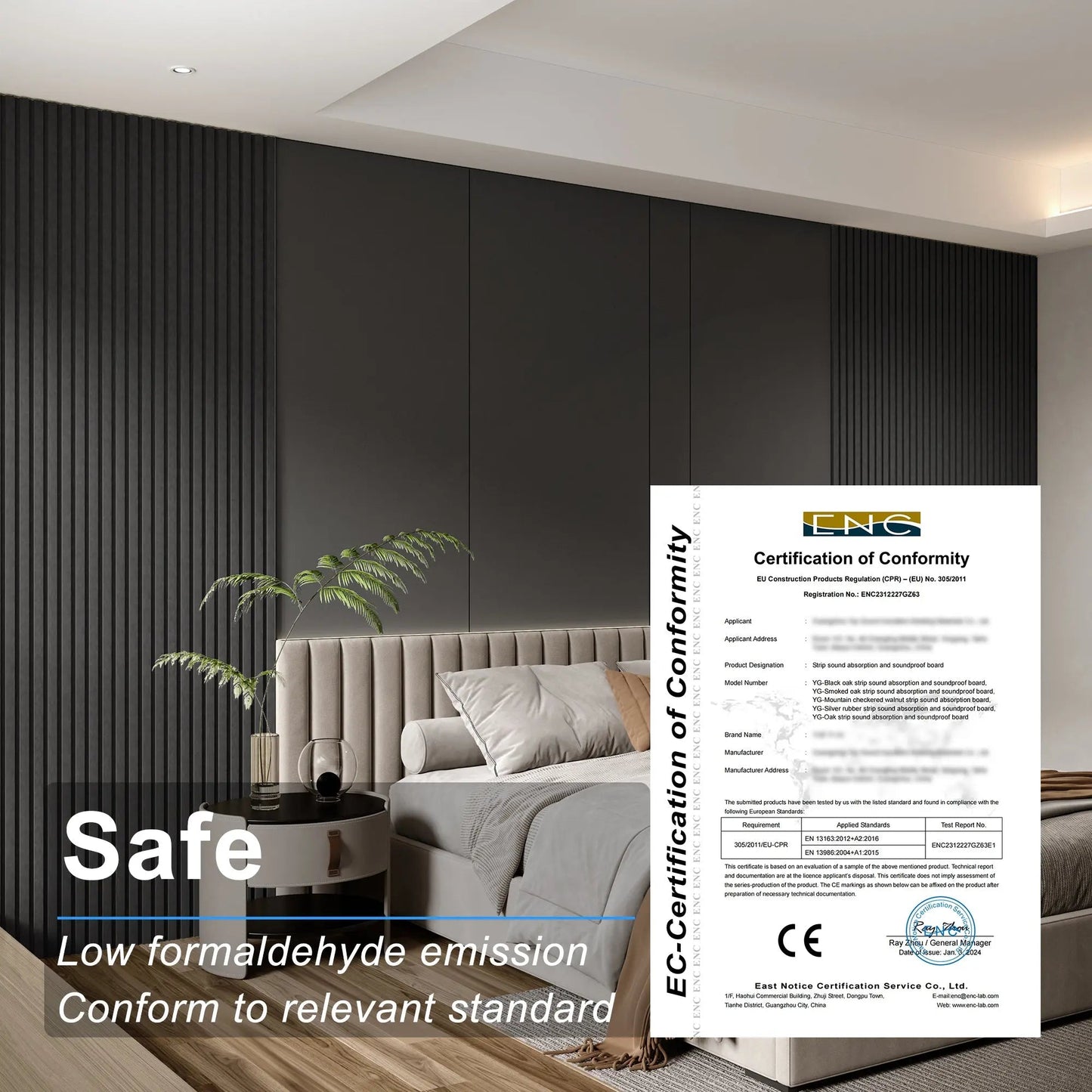 Acoustical 100% Polyester Wall Panel, 48" x 24" x 0.7" Sound Proof Wall Panels