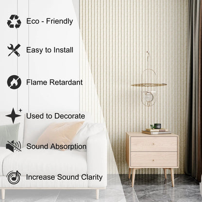 Acoustical 100% Polyester Wall Panel, 48" x 24" x 0.7" Sound Proof Wall Panels