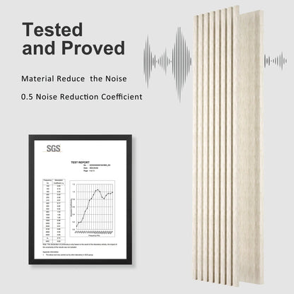Acoustical 100% Polyester Wall Panel, 48" x 24" x 0.7" Sound Proof Wall Panels