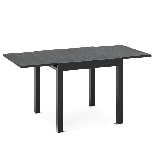 31.5 inches-63 inches Adjustable Patio Expandable Dining Table for 4-6 Person - Gray