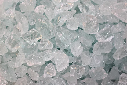 Aqua Fire Glass Medium Size (1/2"-3/4") - 25 LBS