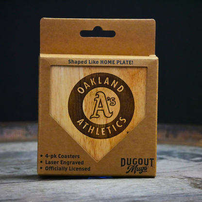 Oakland Athletics Dugout Mug® | Wood Coaster