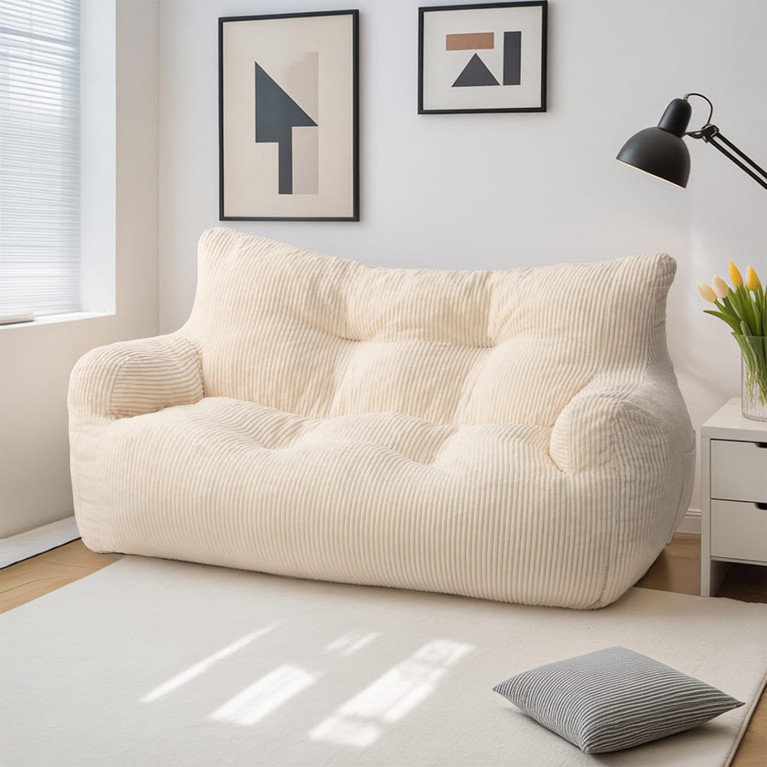Pamapic Adult Bean Bag Chair for House Comfy