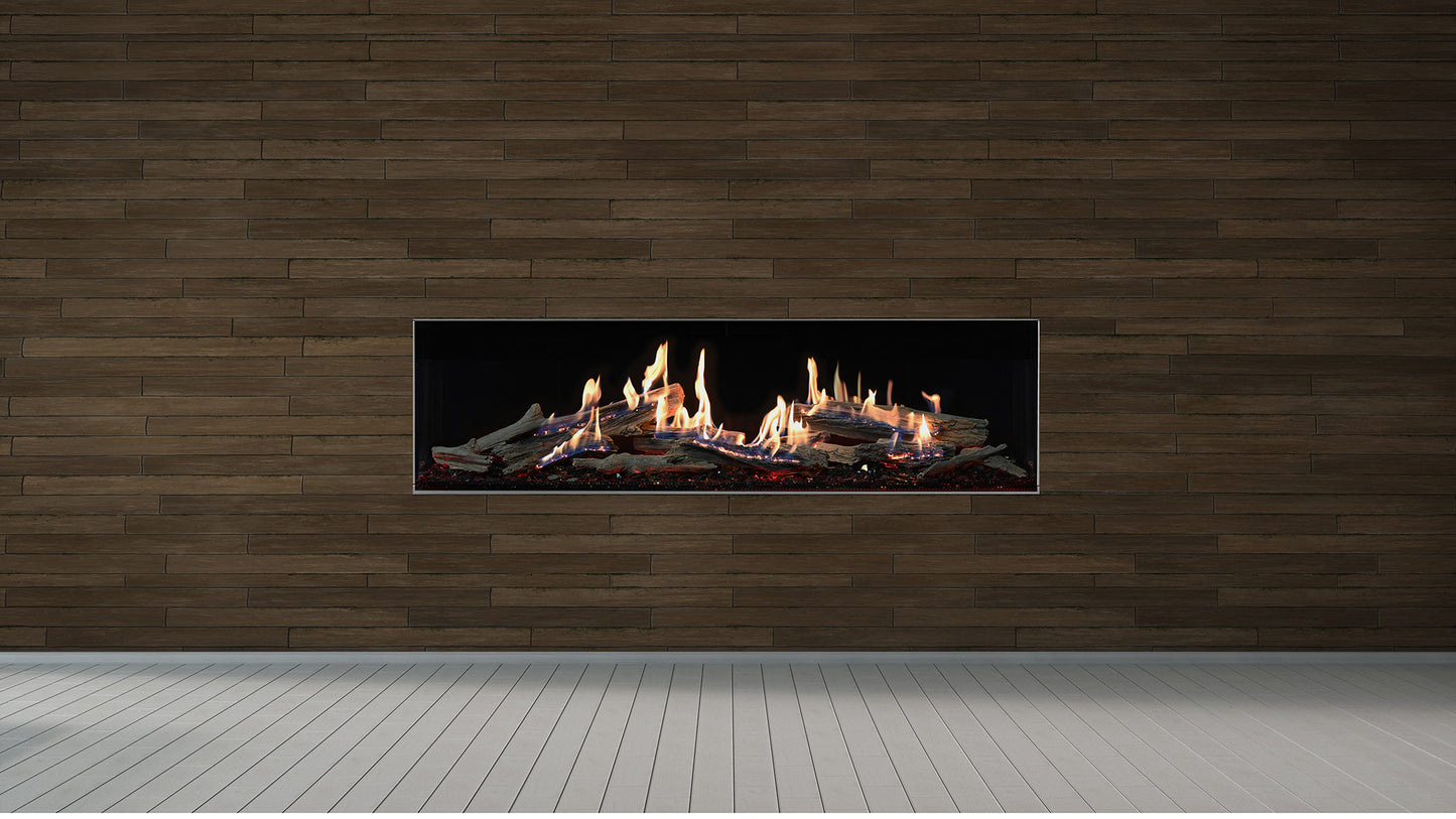 72" Bedrock Vented Traditional Linear Drop In Pan and Burner