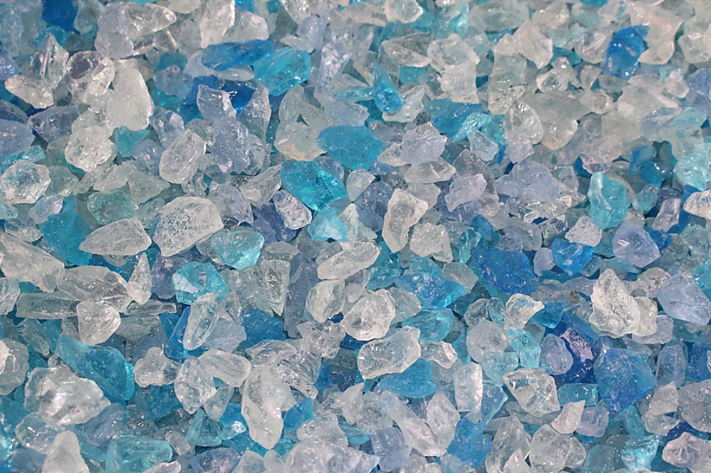 Bahama Blend Fire Glass Medium Size (1/2"-3/4") - 25 LBS