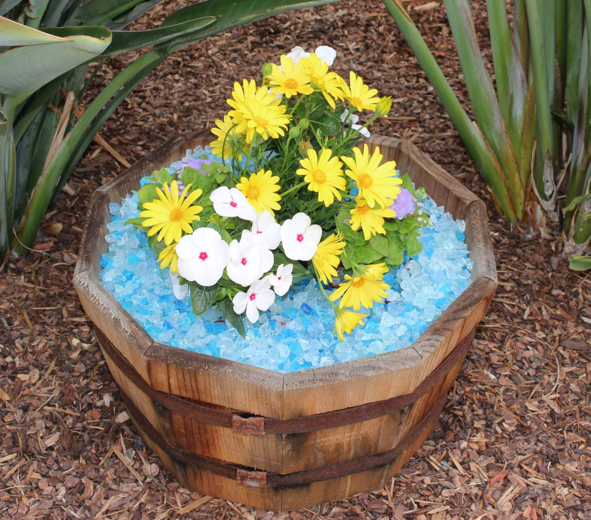 Bahama Blend Fire Glass Medium Size (1/2"-3/4") - 25 LBS
