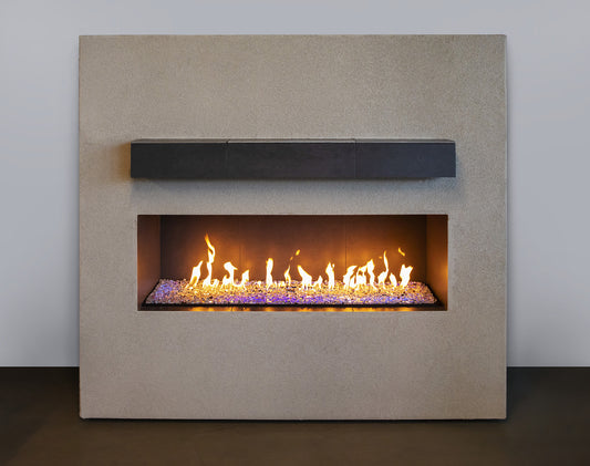 60" Bedrock Vented Contemporary Linear Drop In Pan and Burner