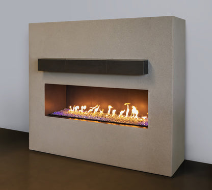 36" Bedrock Vented Contemporary Linear Drop In Pan and Burner