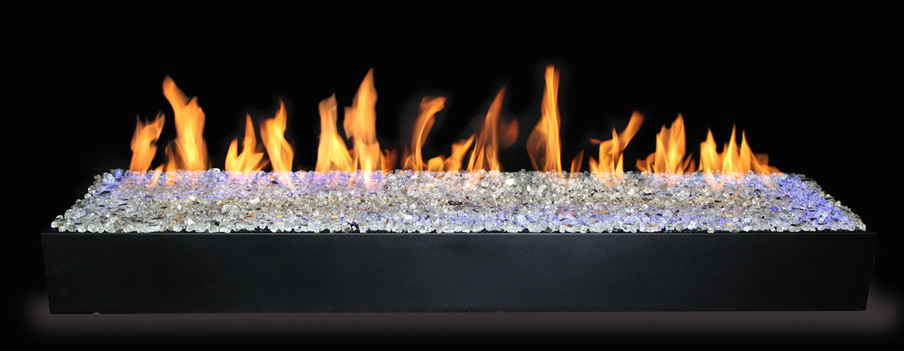 36" Bedrock Vented Contemporary Linear Drop In Pan and Burner