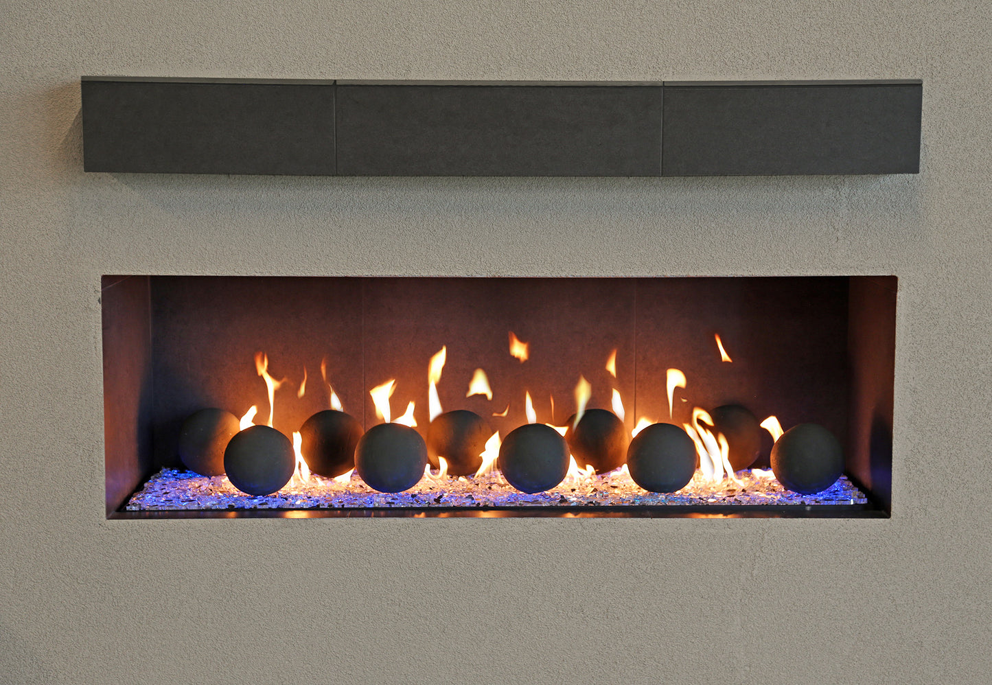 36" Bedrock Vented Contemporary Linear Drop In Pan and Burner