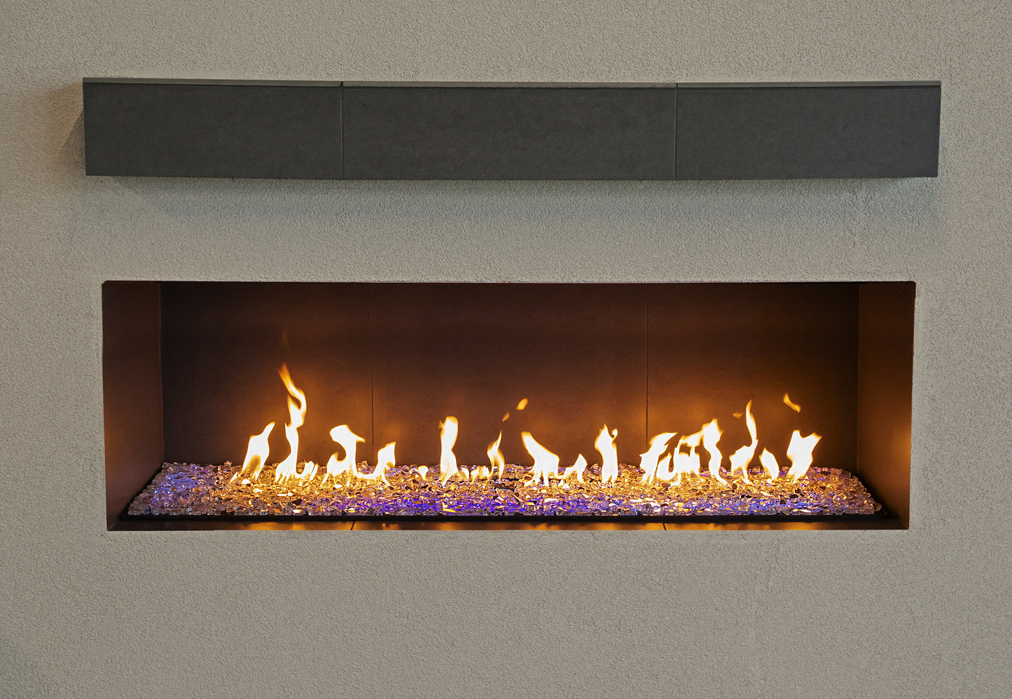 36" Bedrock Vented Contemporary Linear Drop In Pan and Burner