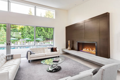 36" Bedrock Vented Contemporary Linear Drop In Pan and Burner