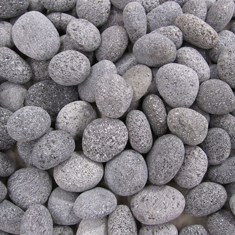 Rolled Polished Lava Stones Rock (2"-3") - 50 LBS