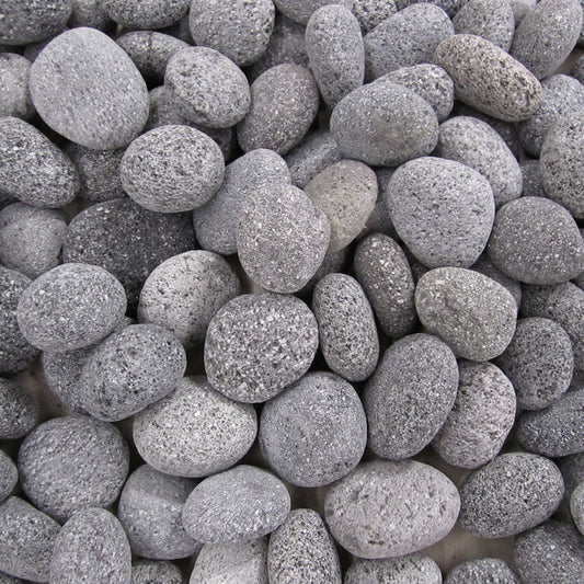 Rolled Polished Lava Stones Rock (2"-3") - 50 LBS