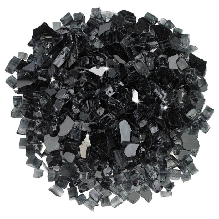 Black Reflective Fire Glass 3