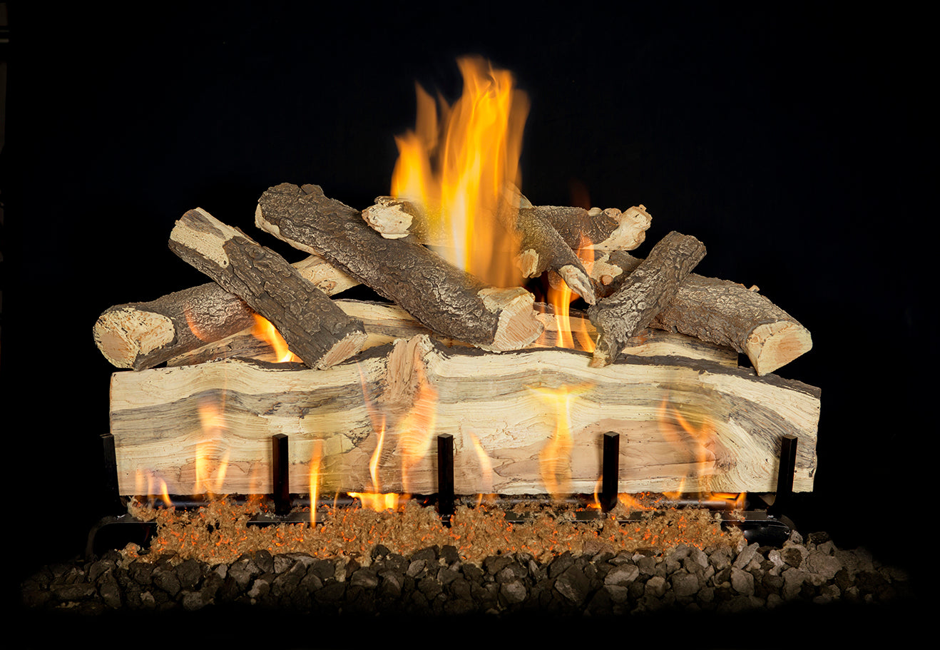 Blue Pine Split Indoor/Outdoor Vented Gas Log Sets