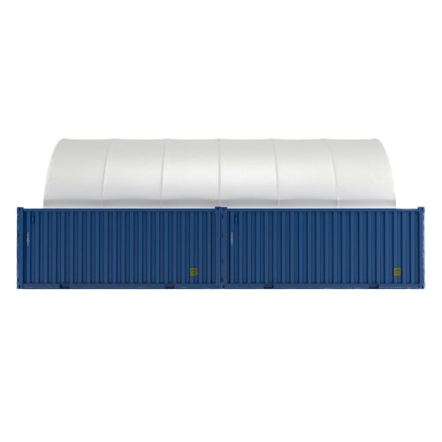 20FT x 40FT Container Shelter with Closed Back Panel