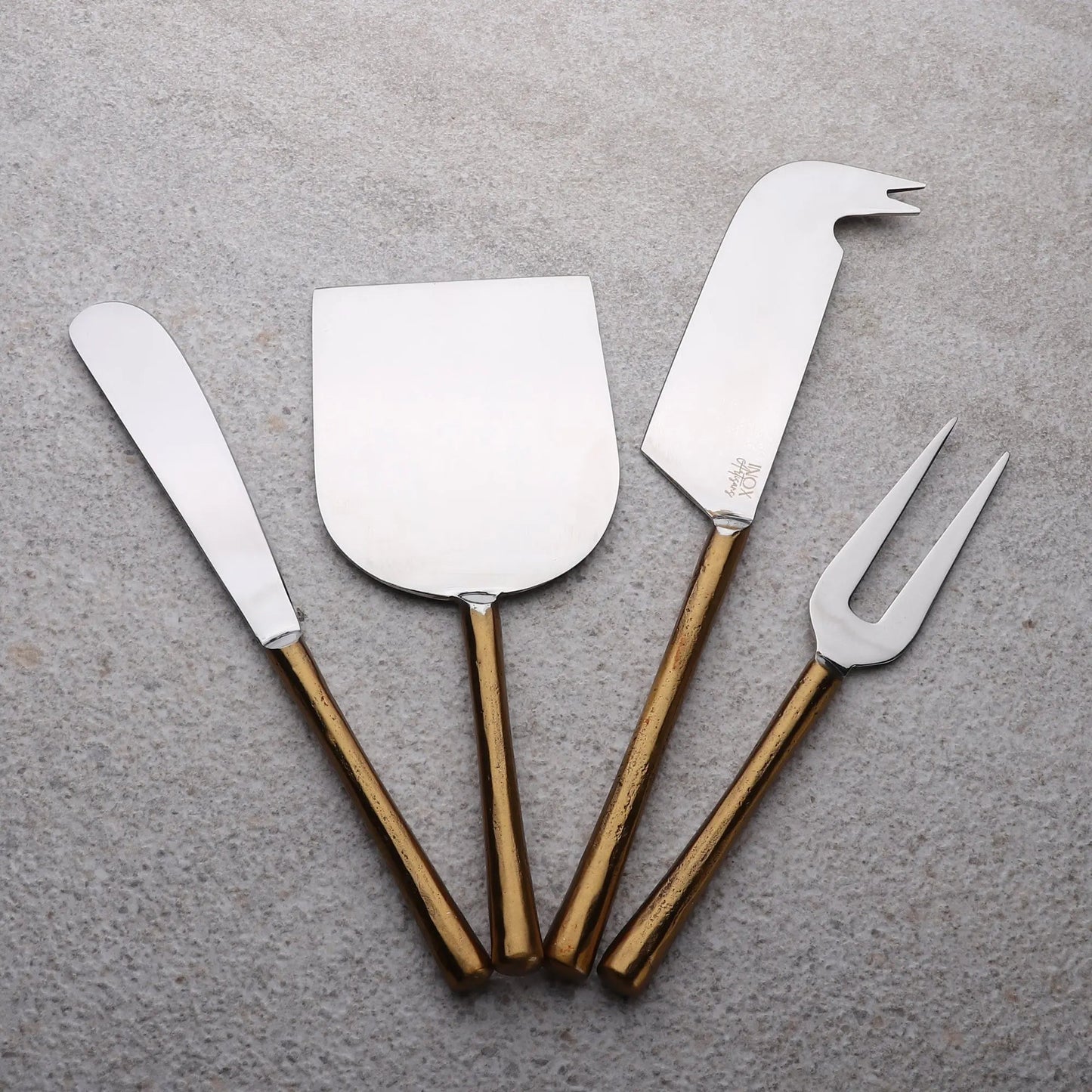 CAMELLIA Cheese Knife and Spreader 4 PC. SET