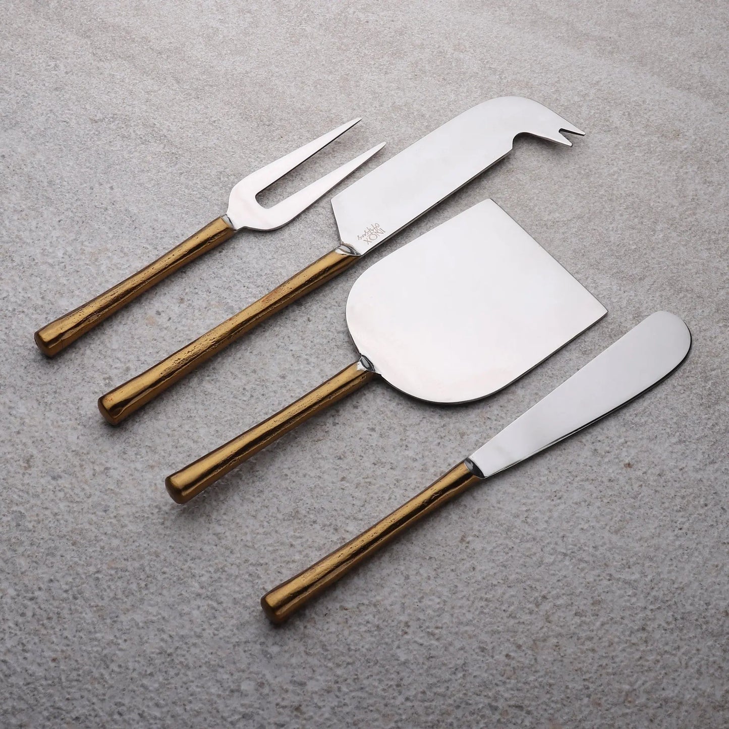 CAMELLIA Cheese Knife and Spreader 4 PC. SET