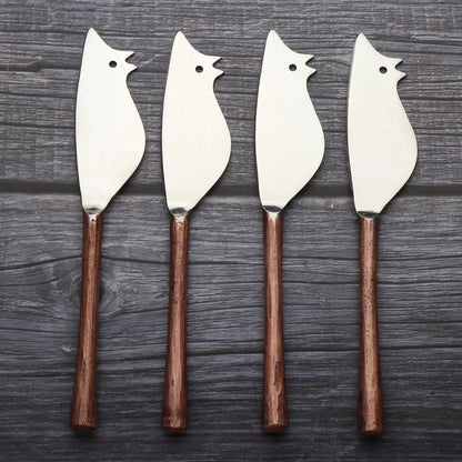 CAMELLIA RATONCITO Cheese Spreader and Knife 4 PC. SET