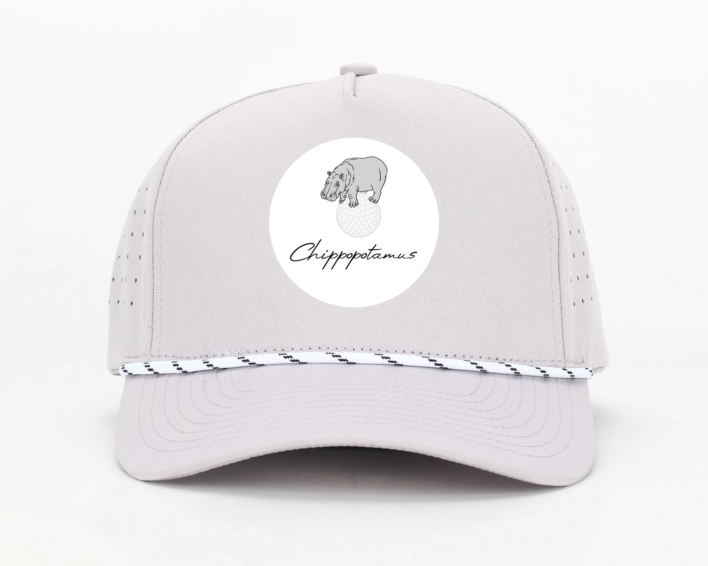 Grey Rope Hat - Logo Patch