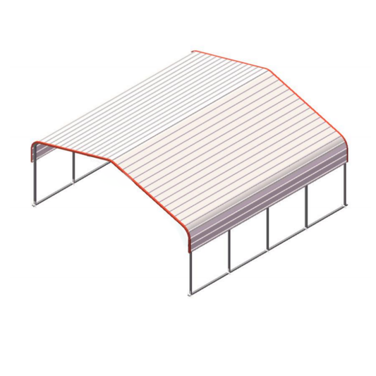 Classic Steel Carport 20FT x 20FT