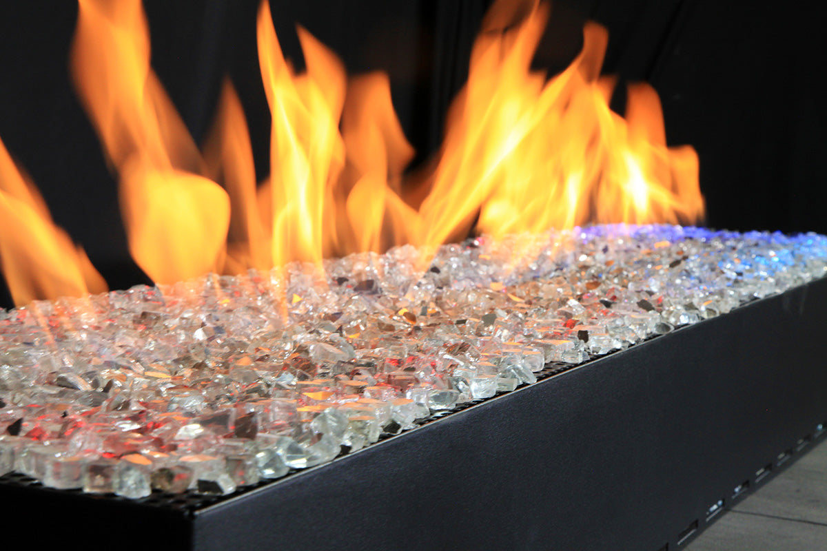 36" Bedrock Vented Contemporary Linear Drop In Pan and Burner