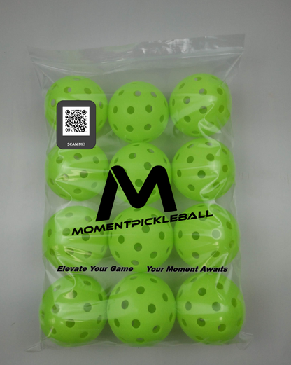 Moment SF1 -Comp Performance Pickleballs for True Gameplay - 12 Balls