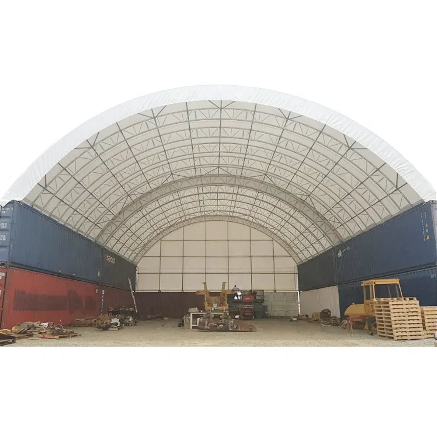 40FT x 40FT x 15FT Double Truss Shipping Container Canopy Shelter
