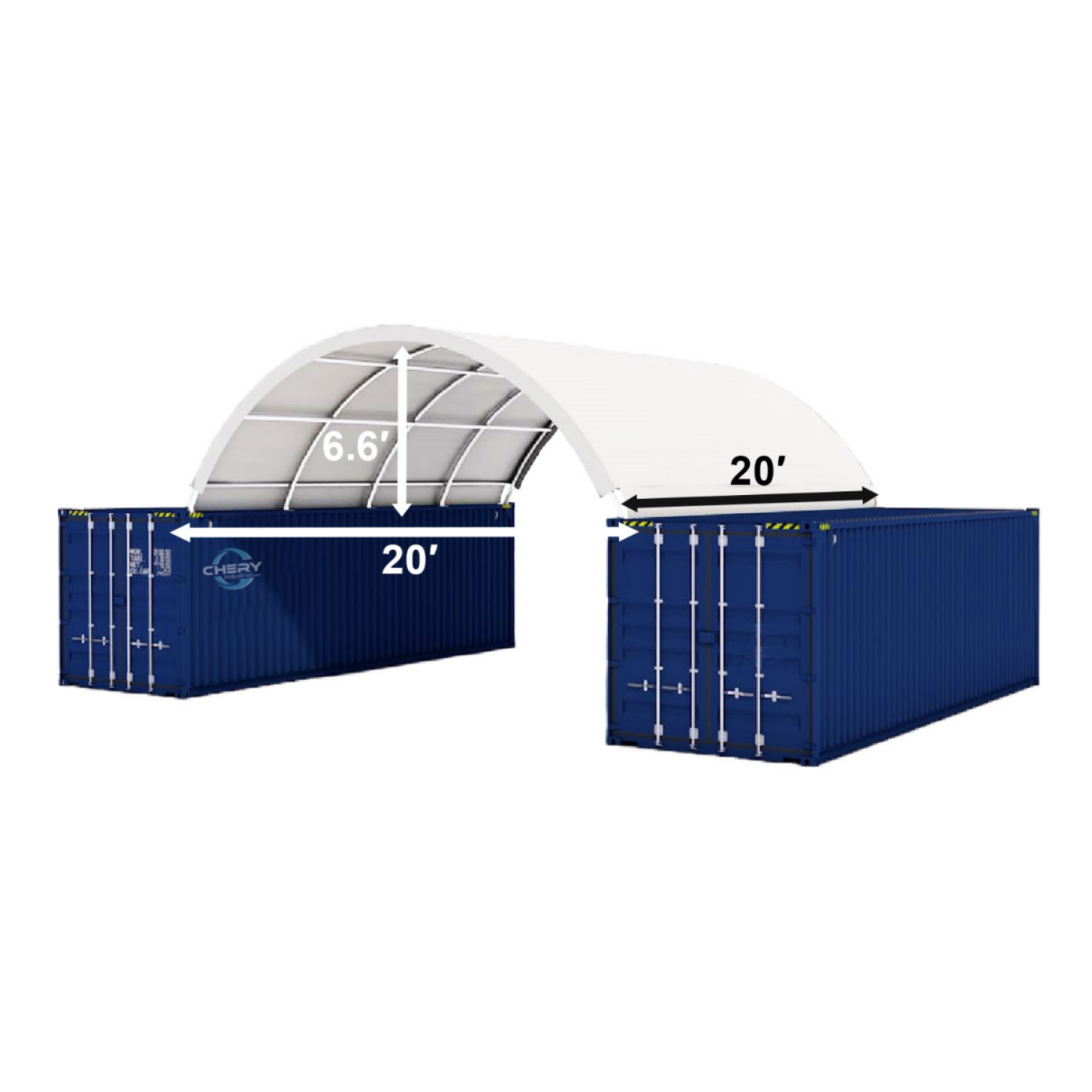 20FT x 20FT Shipping Container Canopy Shelter