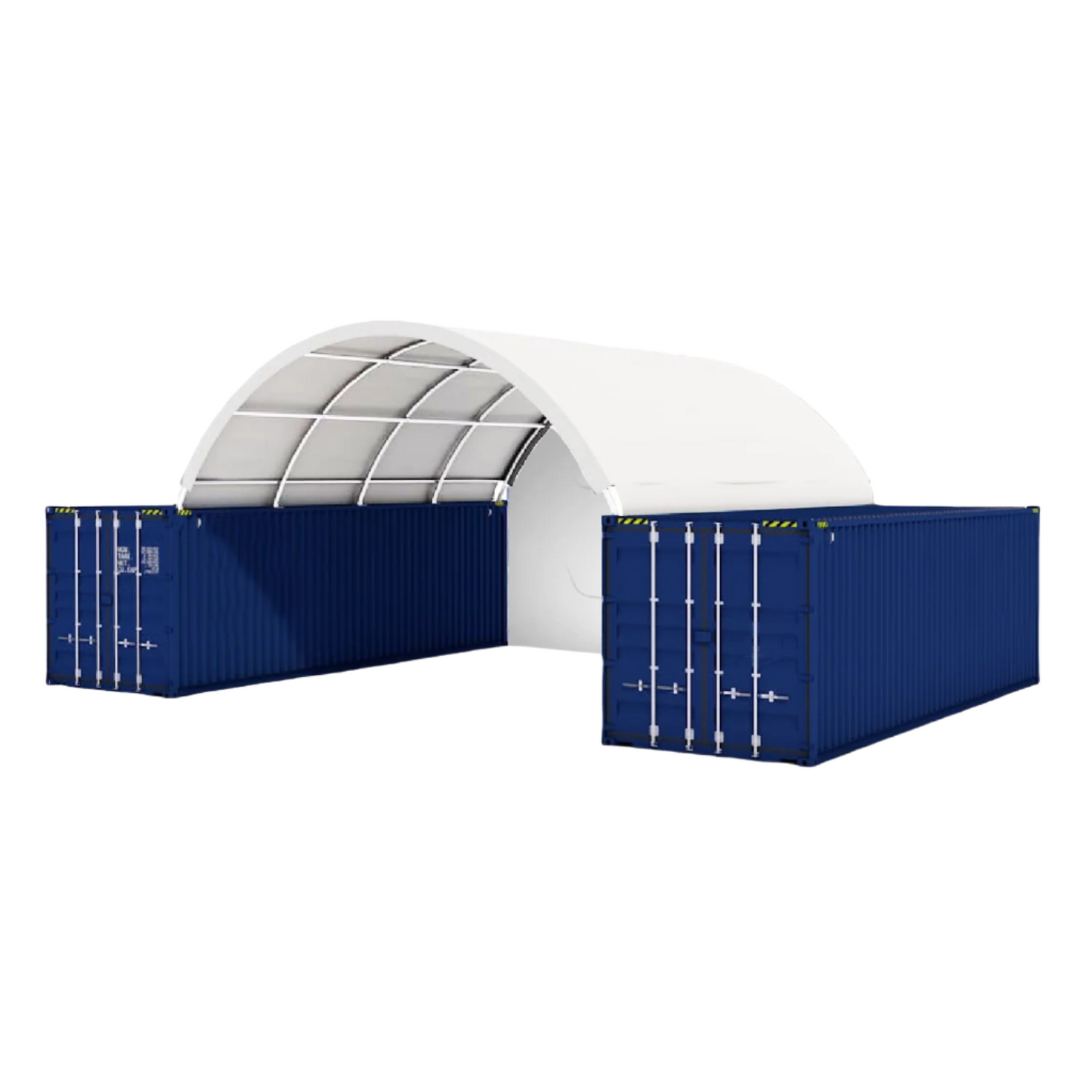 20FT x 20FT Container Shelter with Closed Back Panel