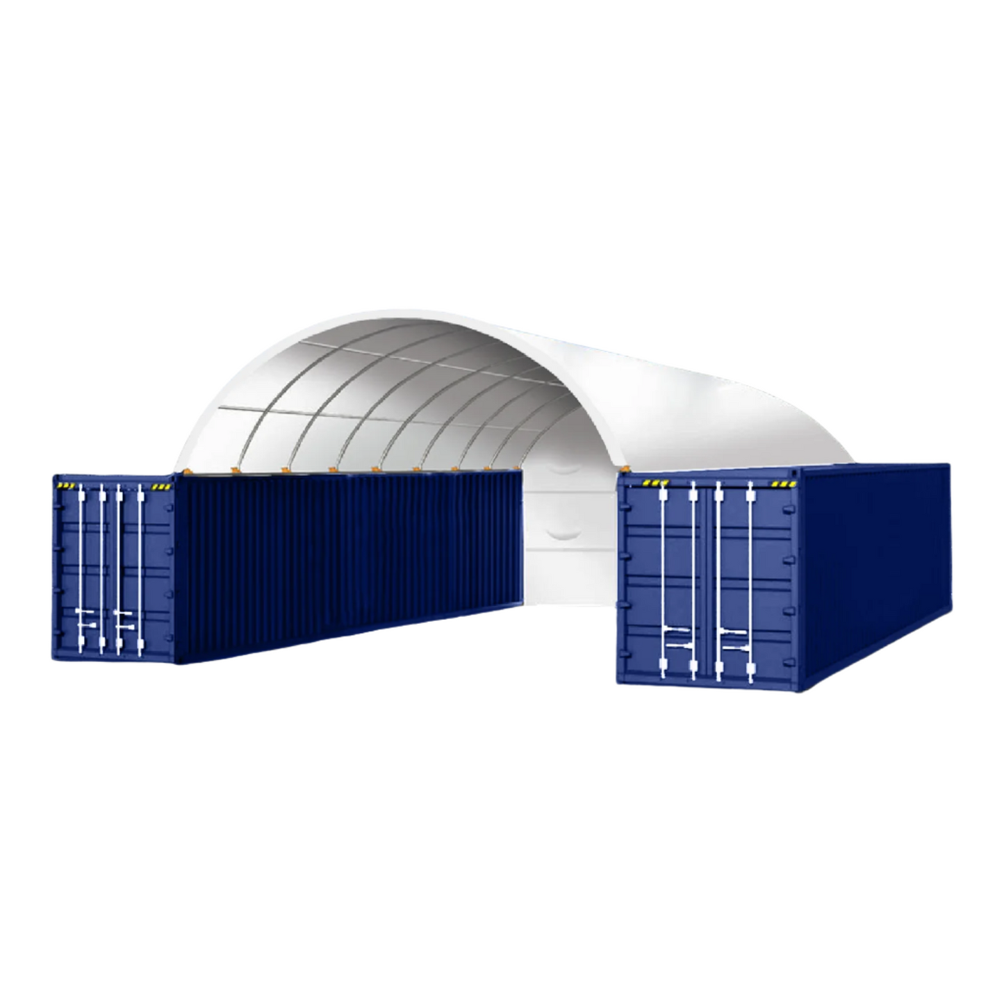 20FT x 40FT Container Shelter with Closed Back Panel