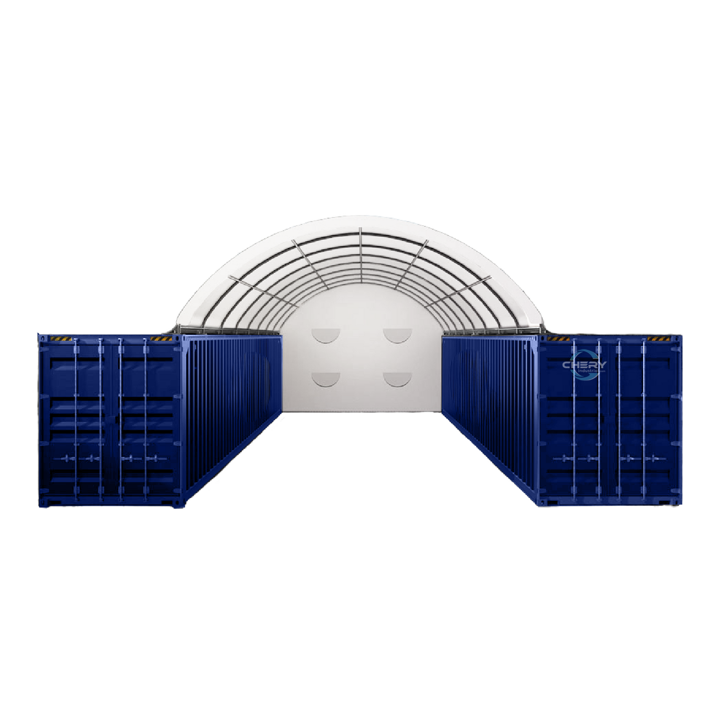 20FT x 40FT Container Shelter with Closed Back Panel