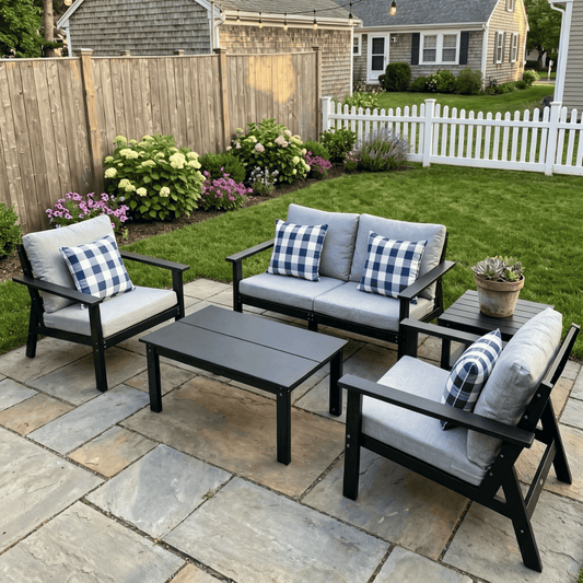 Corex HDPE Outdoor Sectional Sofa, 6-Piece