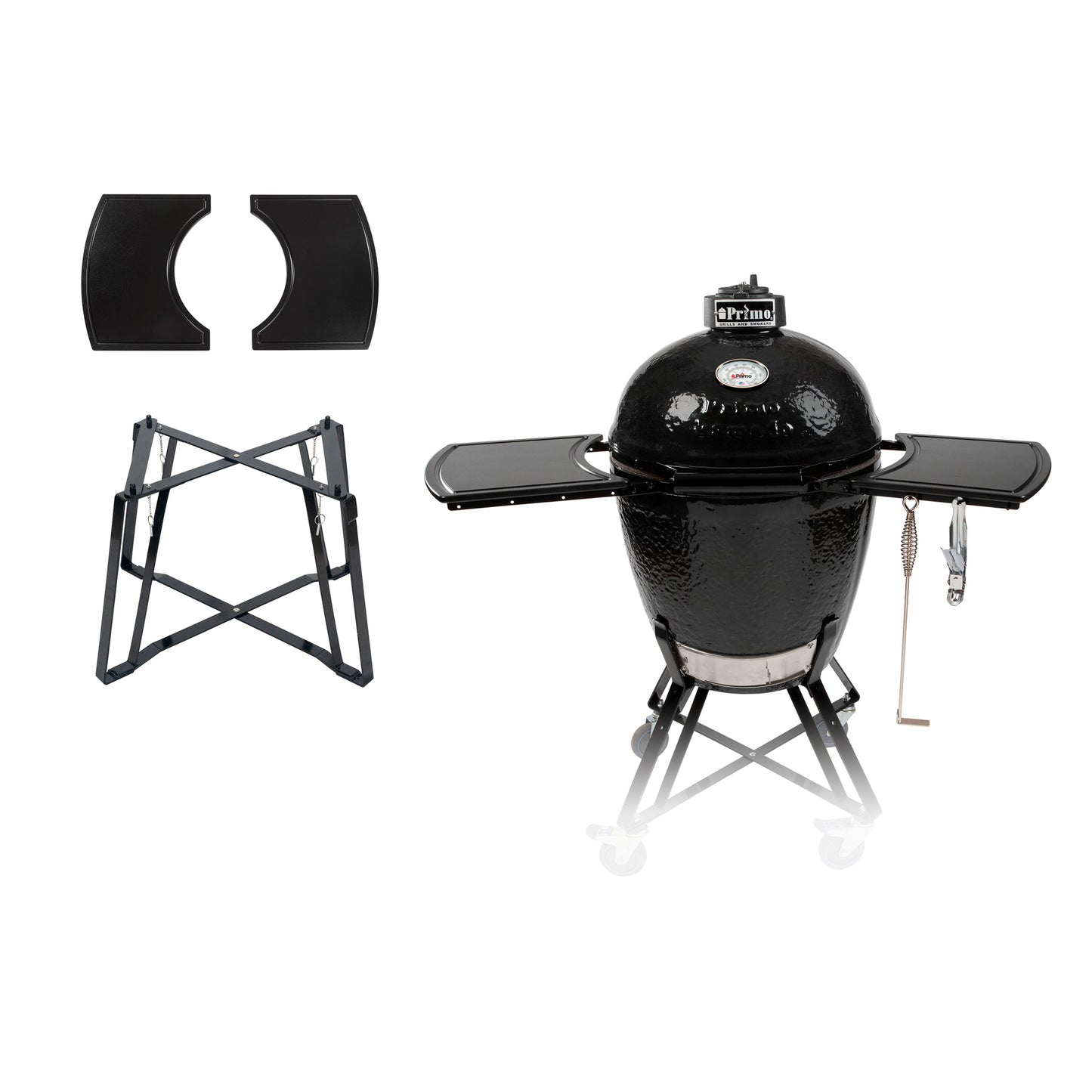 Grill Cradles and Grill Carts for Primo Ceramic Grills