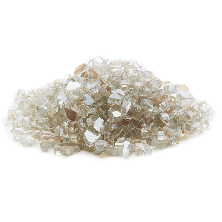 Crystal Reflective Fire Glass 1/4" - 25 LBS